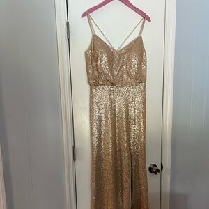 Prom/bridesmaid/formal sequin dress
Christina Wu size 12 matte sequin